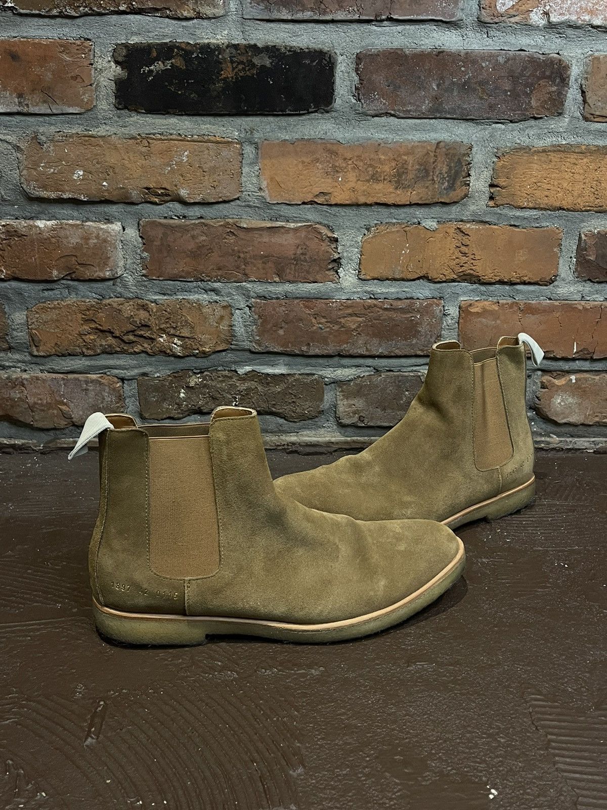 image of Common Projects Suede Common Project Chelsea Boot Tan Brown, Men's (Size 9)