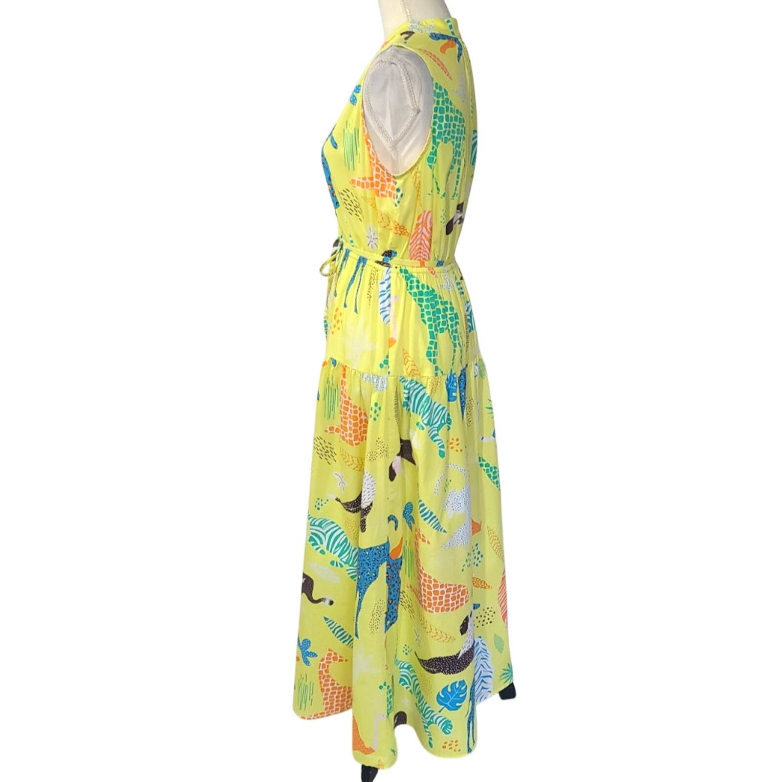 Other Sheridan French Womens Yellow Safari Midi Shirt Dress Small Size S / US 4 / IT 40 - 3 Thumbnail