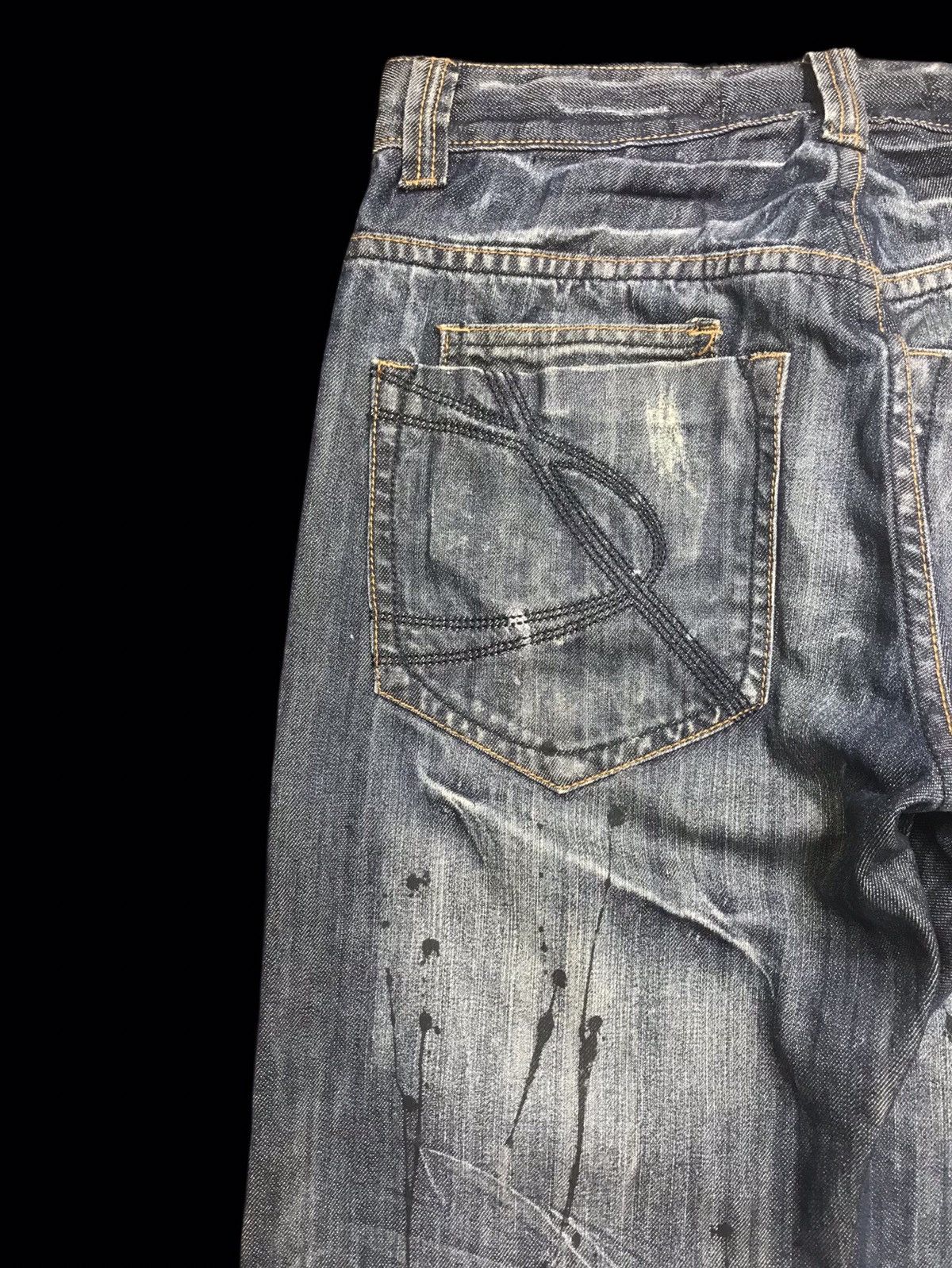 Seditionaries 💥PUNK DENIM💥punk ministry Paint Splatter Punk Denim F301 Size US 31 - 15 Thumbnail