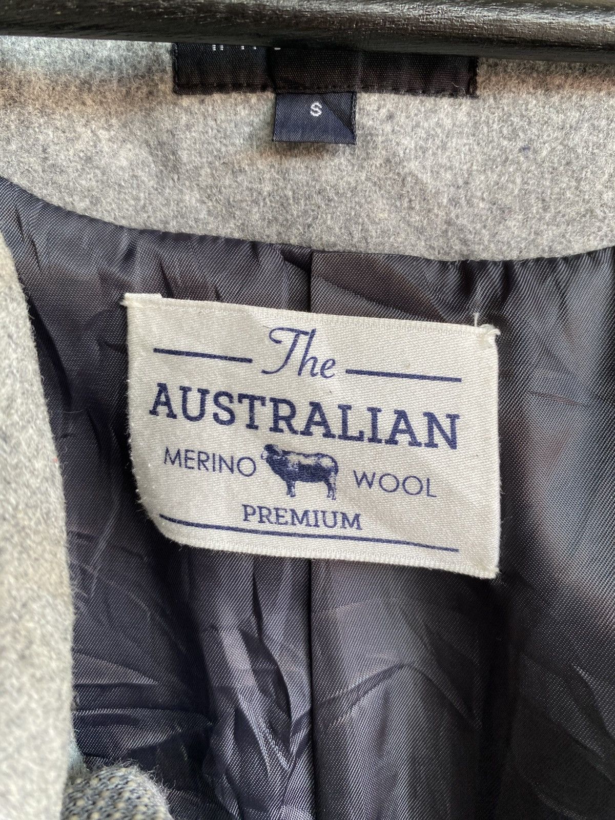 RAGEBLUE RAGEBLUE Grey DoubleBreasted Pea Coat Australian Merino Wool Size US S / EU 44-46 / 1 - 10 Thumbnail