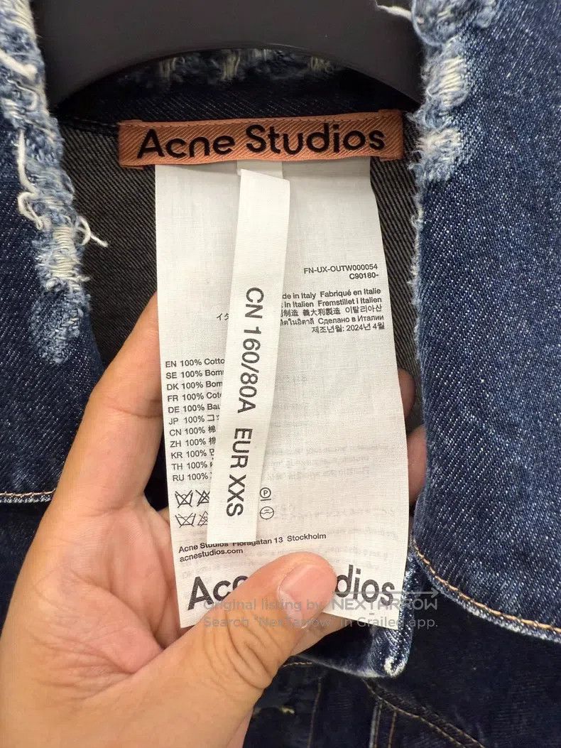 Acne Studios Acne Studios Raw Wash Distressed Denim, Jacket and Shorts Size US XXS / EU 40 - 3 Thumbnail