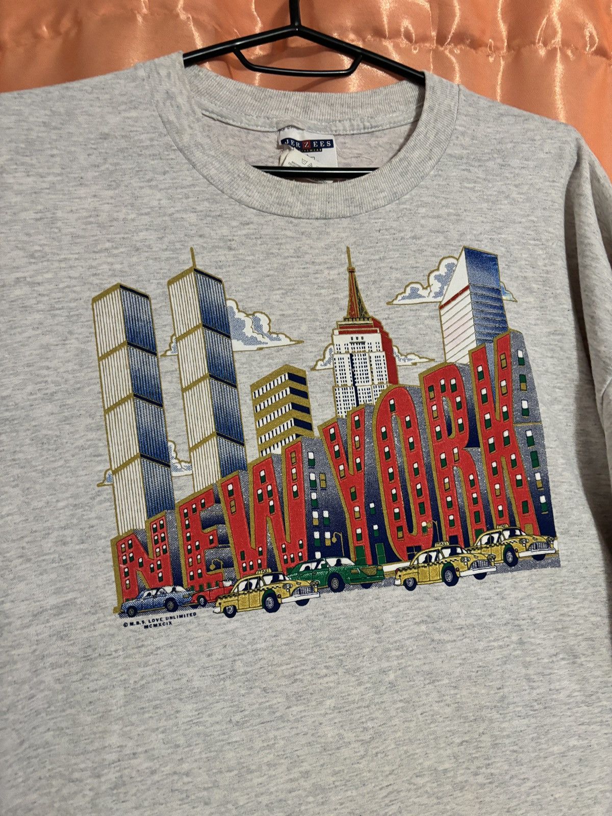 Jerzees New Yourk 1999 Twin Tower Vinatage T Shirt Xl Size US XL / EU 56 / 4 - 2 Thumbnail