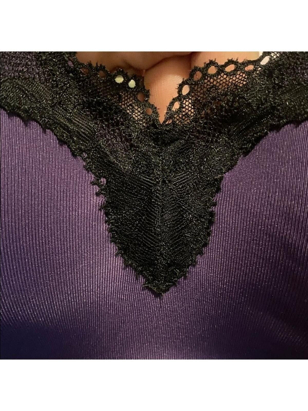 Other Cacique purple & black lace Bra 40DDD Size ONE SIZE - 4 Thumbnail
