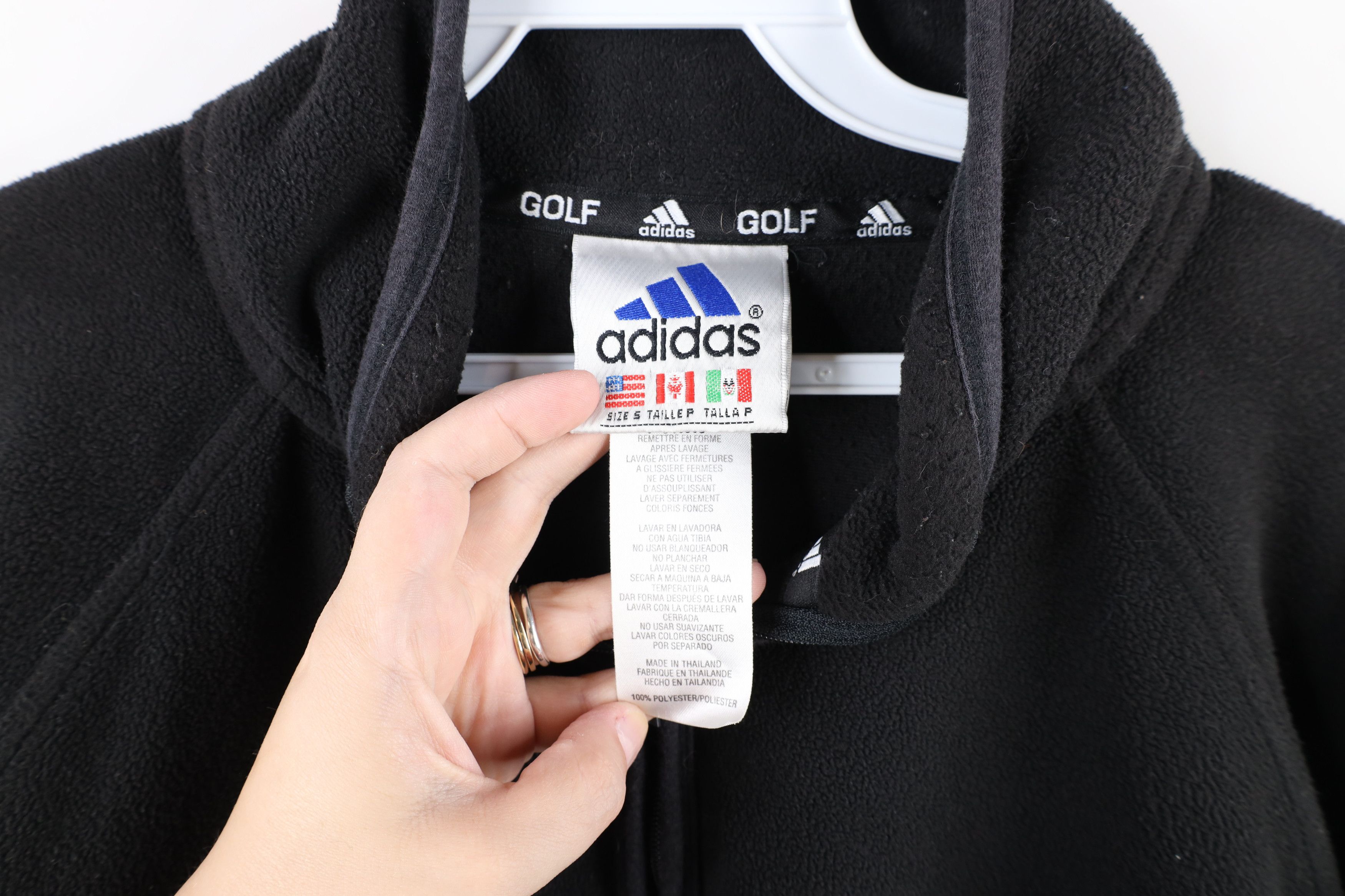 Adidas Vintage 90s Adidas Golf Half Zip Fleece Pullover Sweater Size US S / EU 44-46 / 1 - 7 Thumbnail