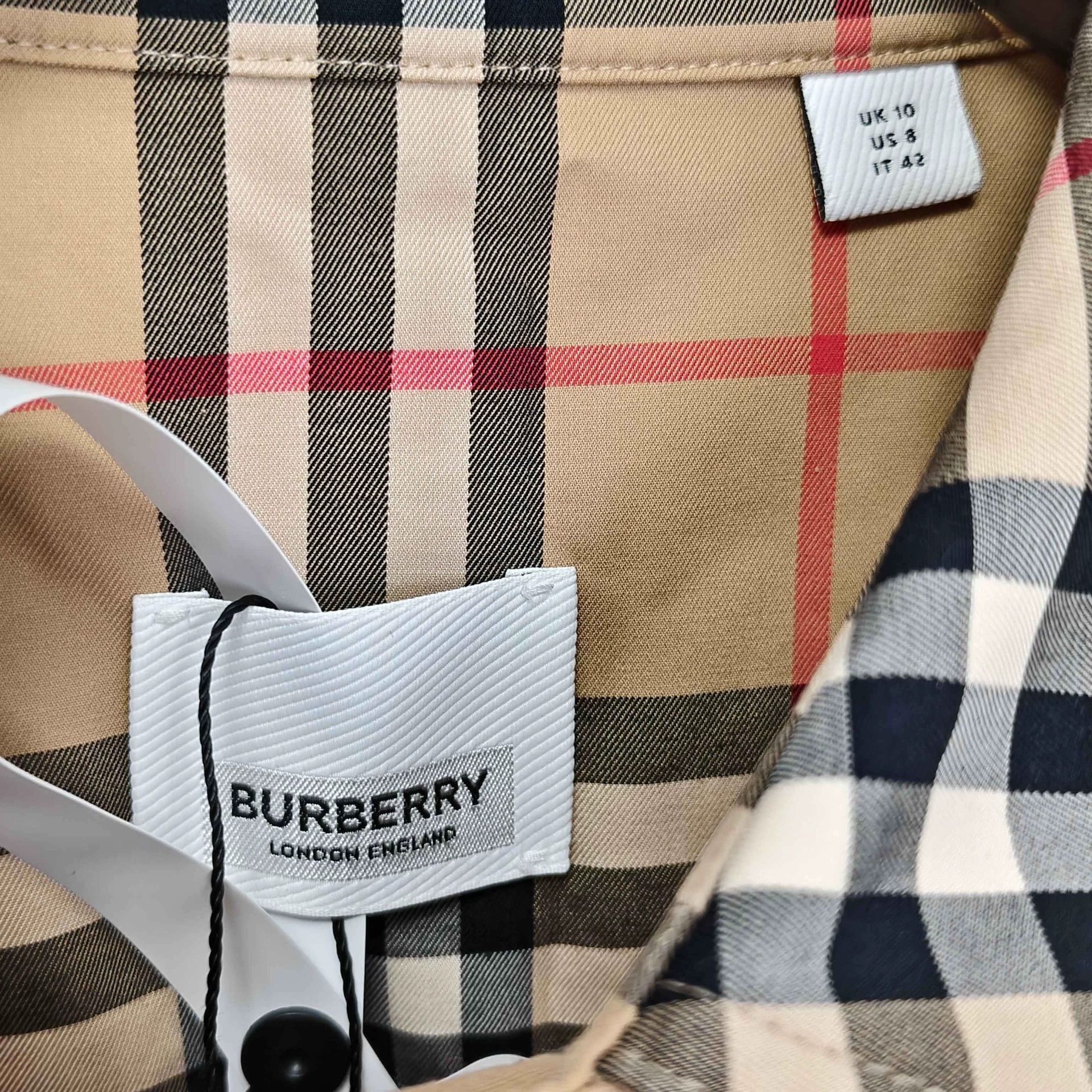 Burberry Burberry Classic Check Dress UK10 99 New 1280 Size M / US 6-8 / IT 42-44 - 4 Thumbnail