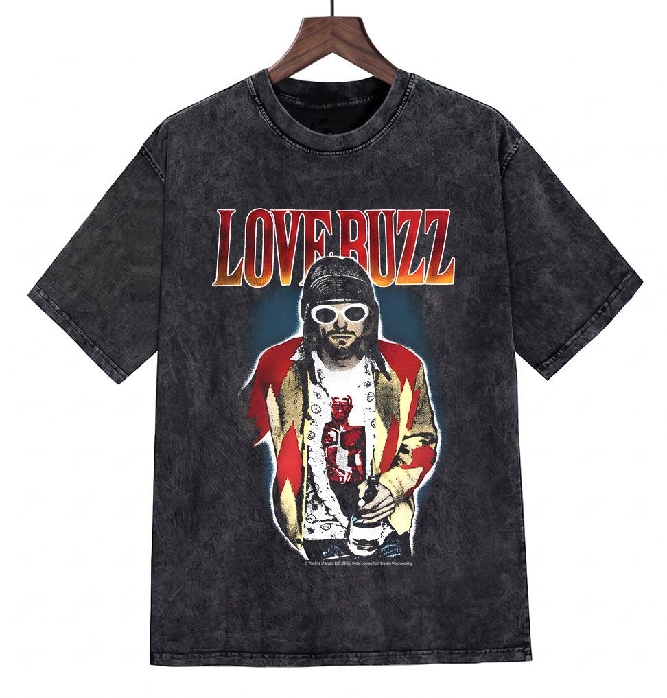 Band Tees Nirvana Kurt Cobain Grunge Band Tshirt Tee for Fans Size US XL / EU 56 / 4 - 1 Thumbnail