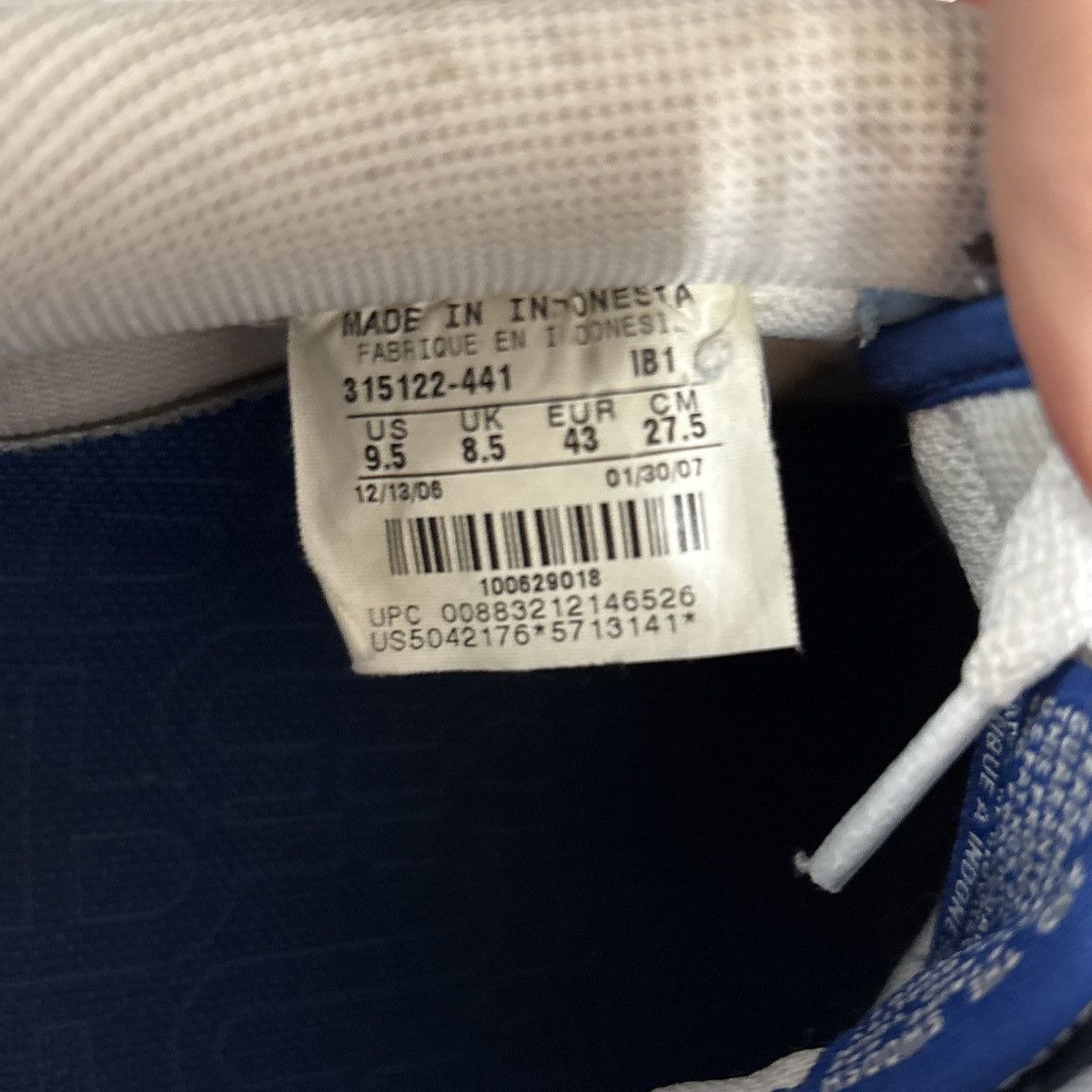 Nike Nike Air Force XXV Blue Diamond Size 9.5 Size US 9.5 / EU 42-43 - 5 Thumbnail