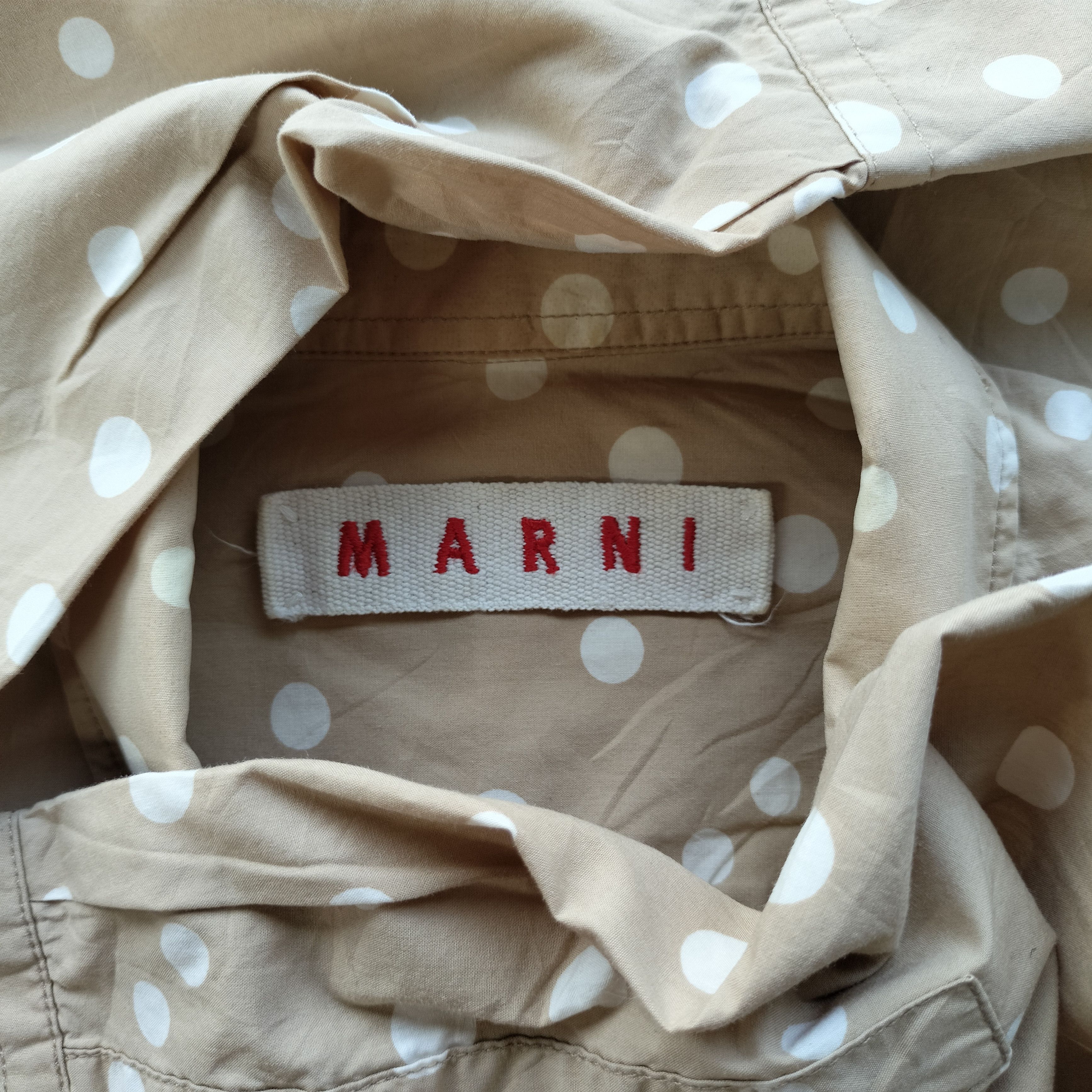 Marni Marni beige pattern Ls shirt Size US S / EU 44-46 / 1 - 9 Thumbnail