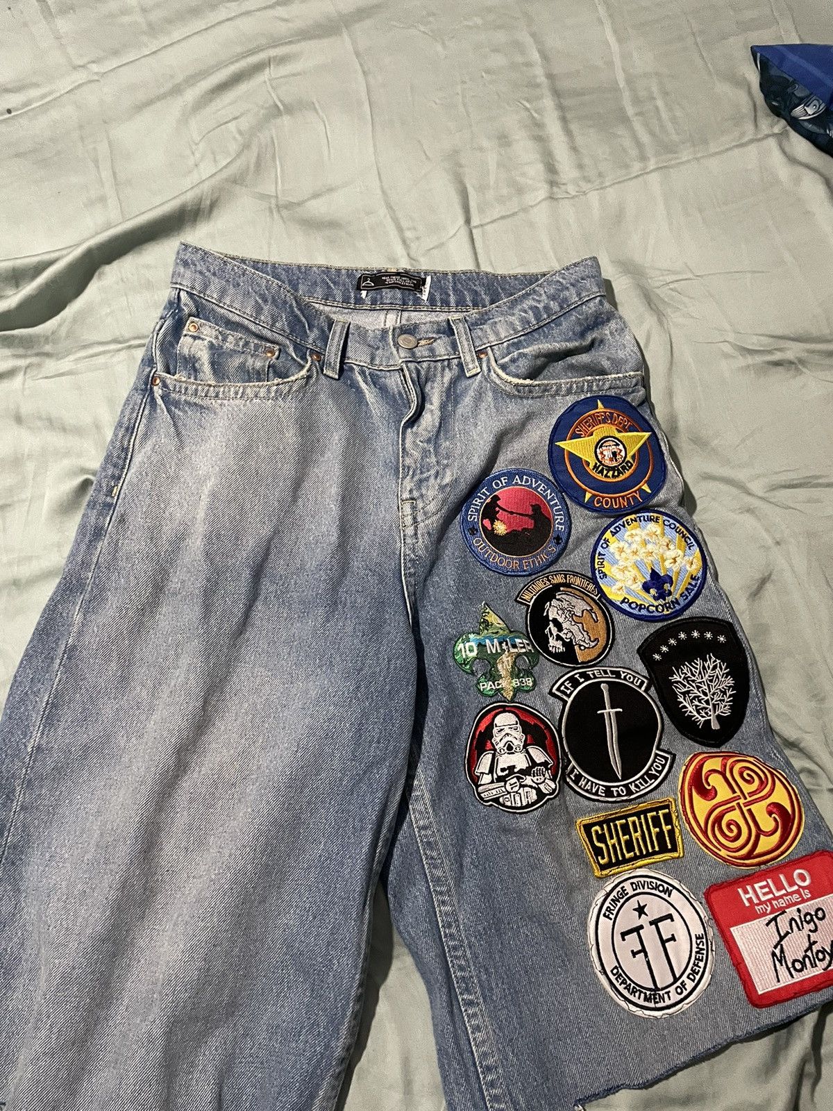 Homemade cropped jean shorts Size US 30 / EU 46 - 4 Thumbnail