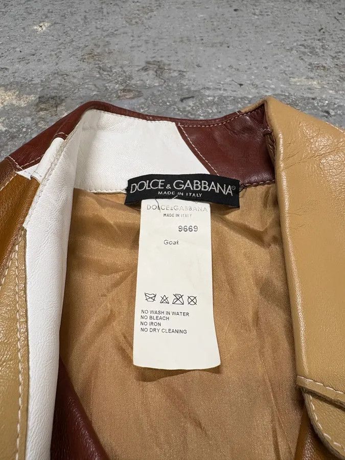 Dolce & Gabbana SS2001 Dolce & Gabbana Patchwork Leather Shirt Jacket Size US M / EU 48-50 / 2 - 12 Thumbnail