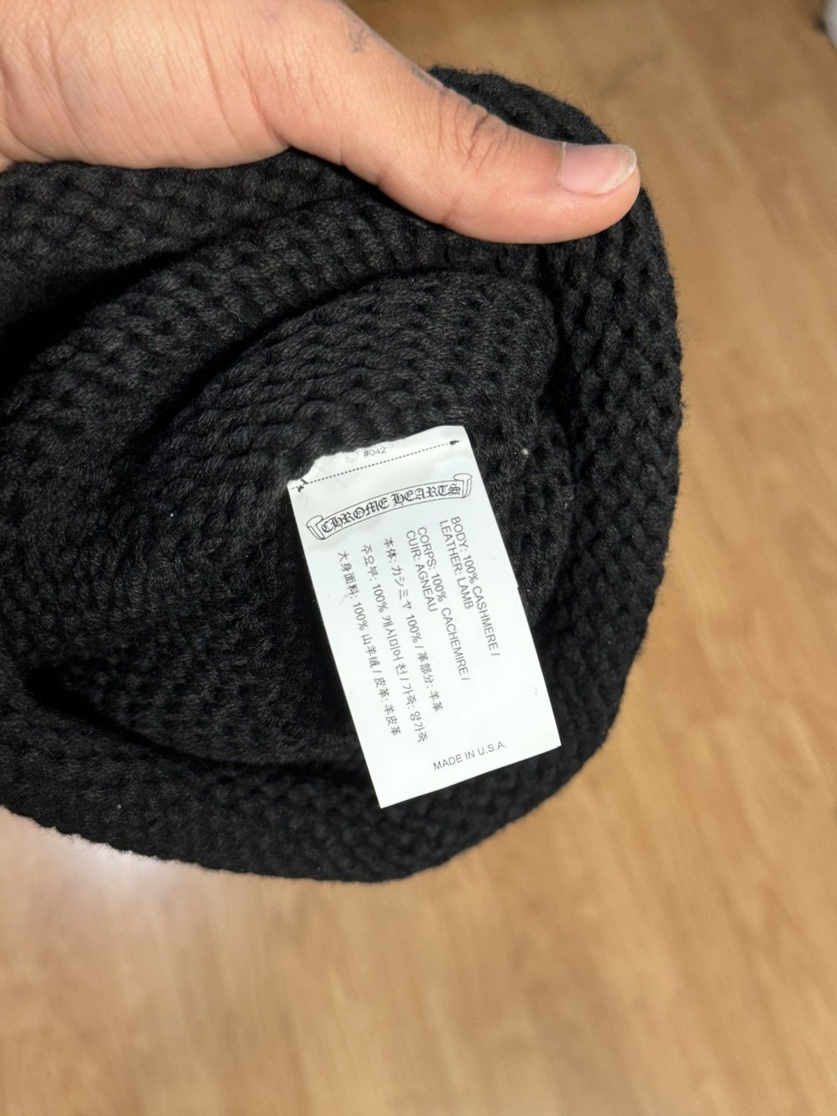 Chrome Hearts Chrome Hearts Black Cashmere Black Cross Patch Beanie Size ONE SIZE - 6 Thumbnail