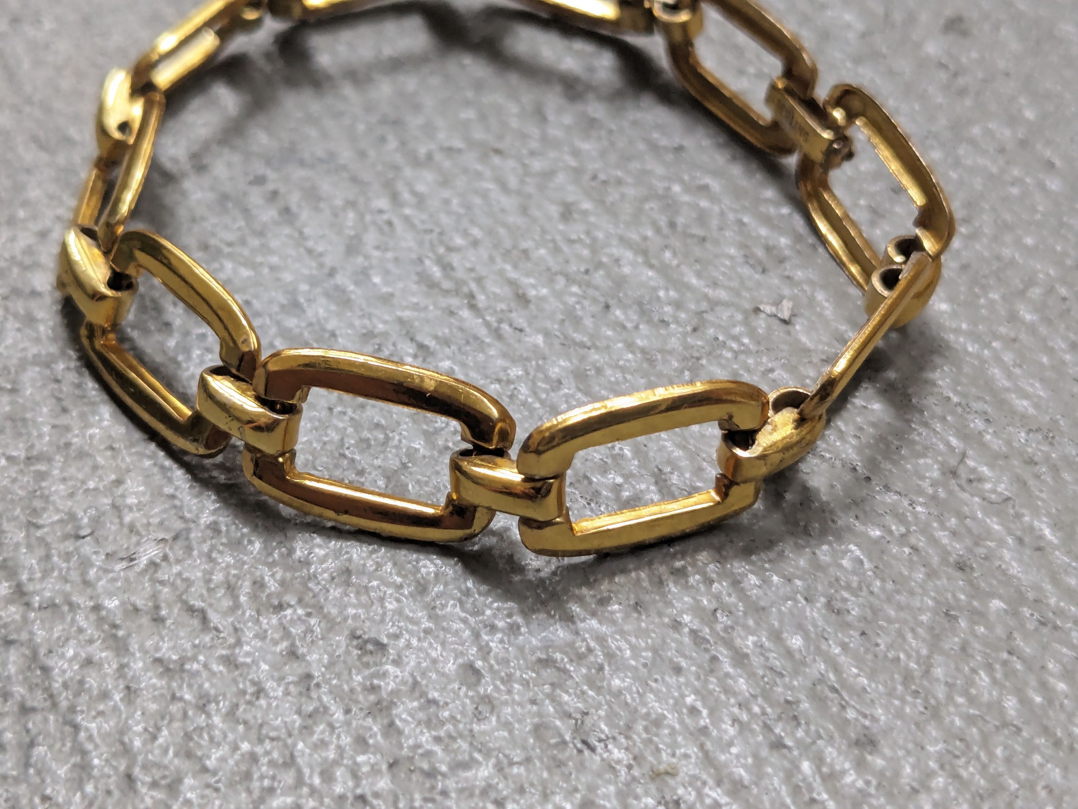 Jewelry × Vintage Vintage Sterling Silver Bracelet Gold Plated 7.25" Size ONE SIZE - 6 Thumbnail