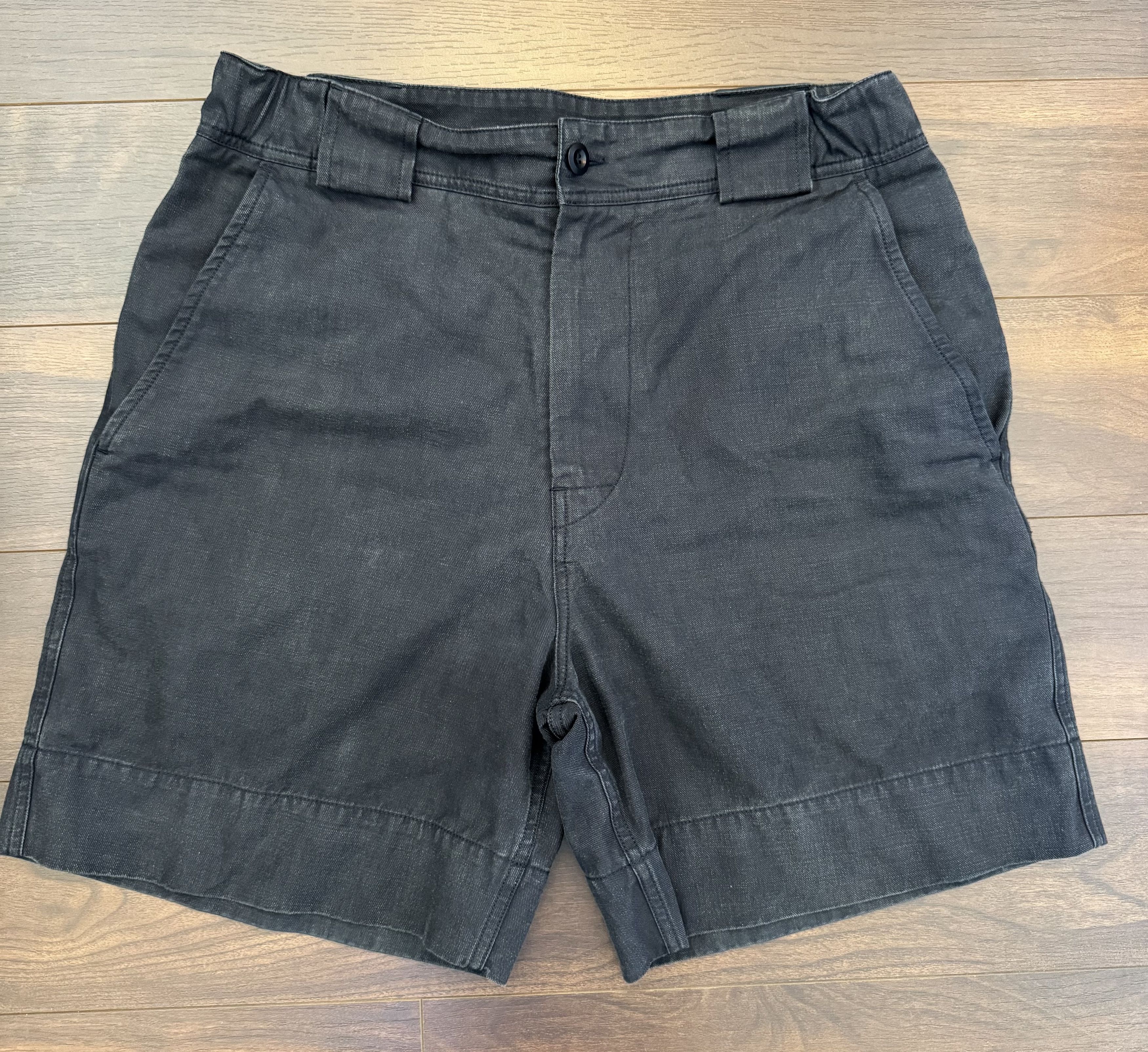 Margaret Howell MHL. Sport Shorts Irregular Cotton – Navy (XL) Size US 36 / EU 52 - 1 Thumbnail