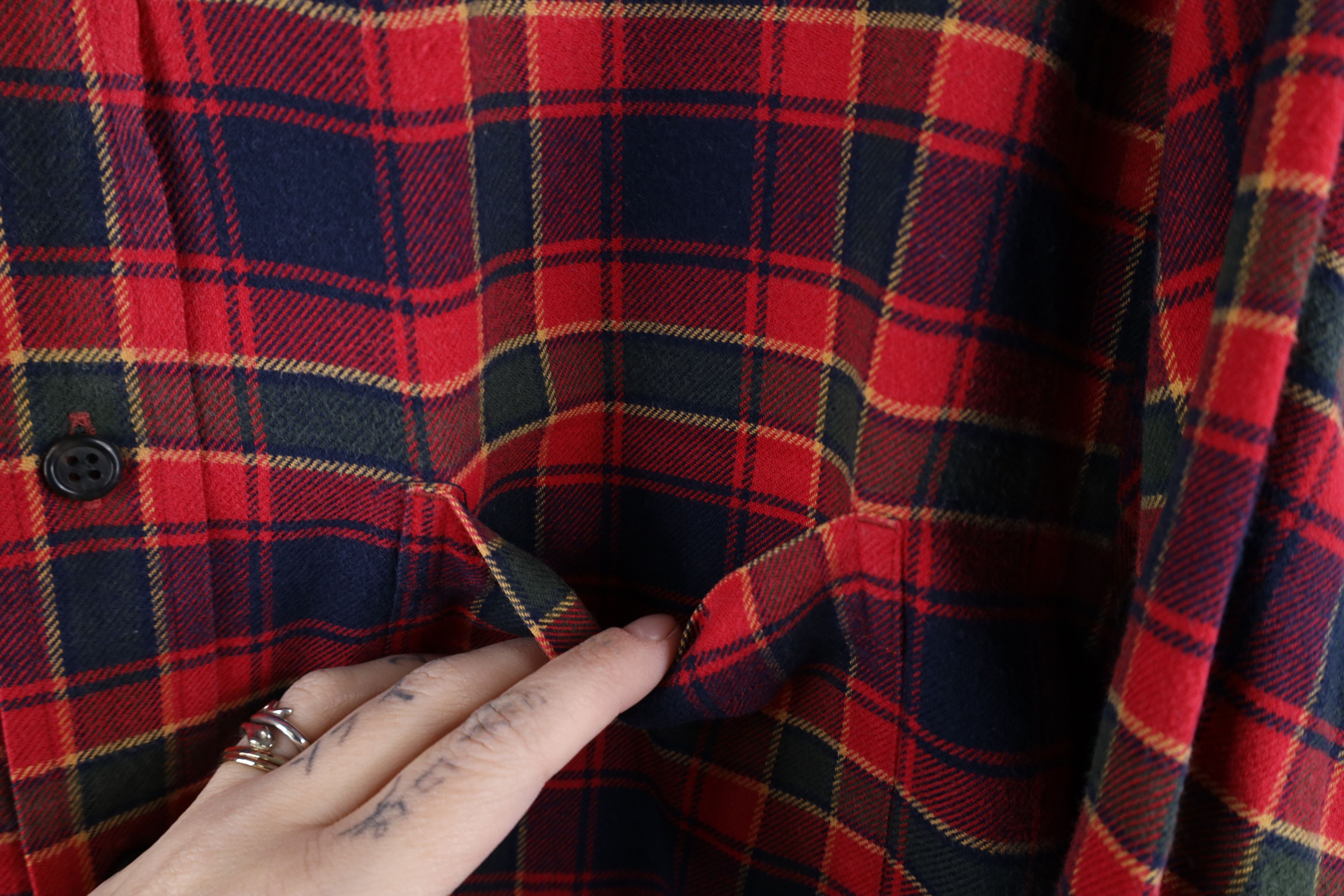 Lands' End × Vintage Vintage Lands End Flannel Collared Button Down Shirt Plaid Size US M / EU 48-50 / 2 - 7 Thumbnail