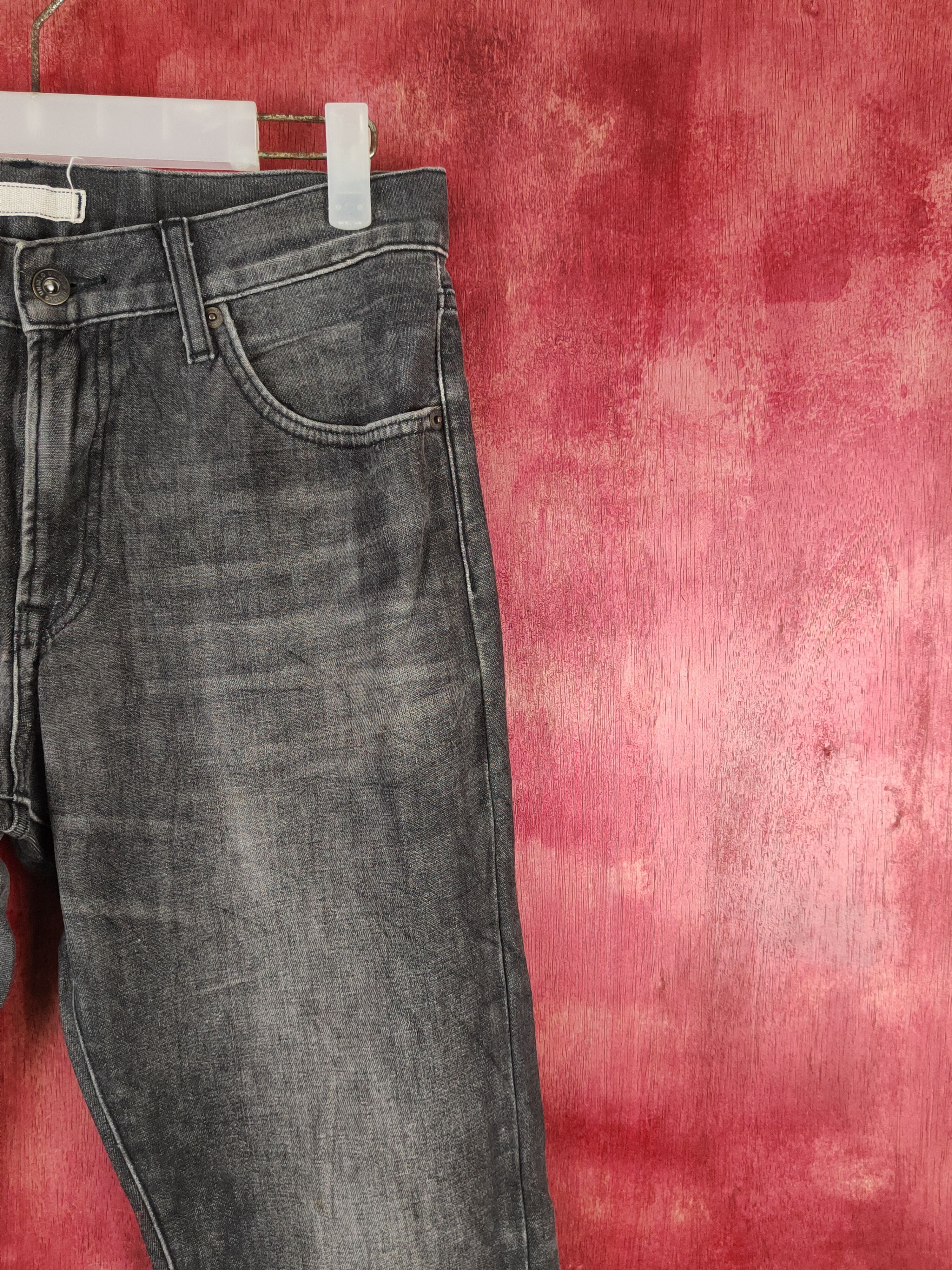 Japanese Brand Uniqlo Black Faded japan vintage Jeans #S1779 Size US 30 / EU 46 - 5 Thumbnail