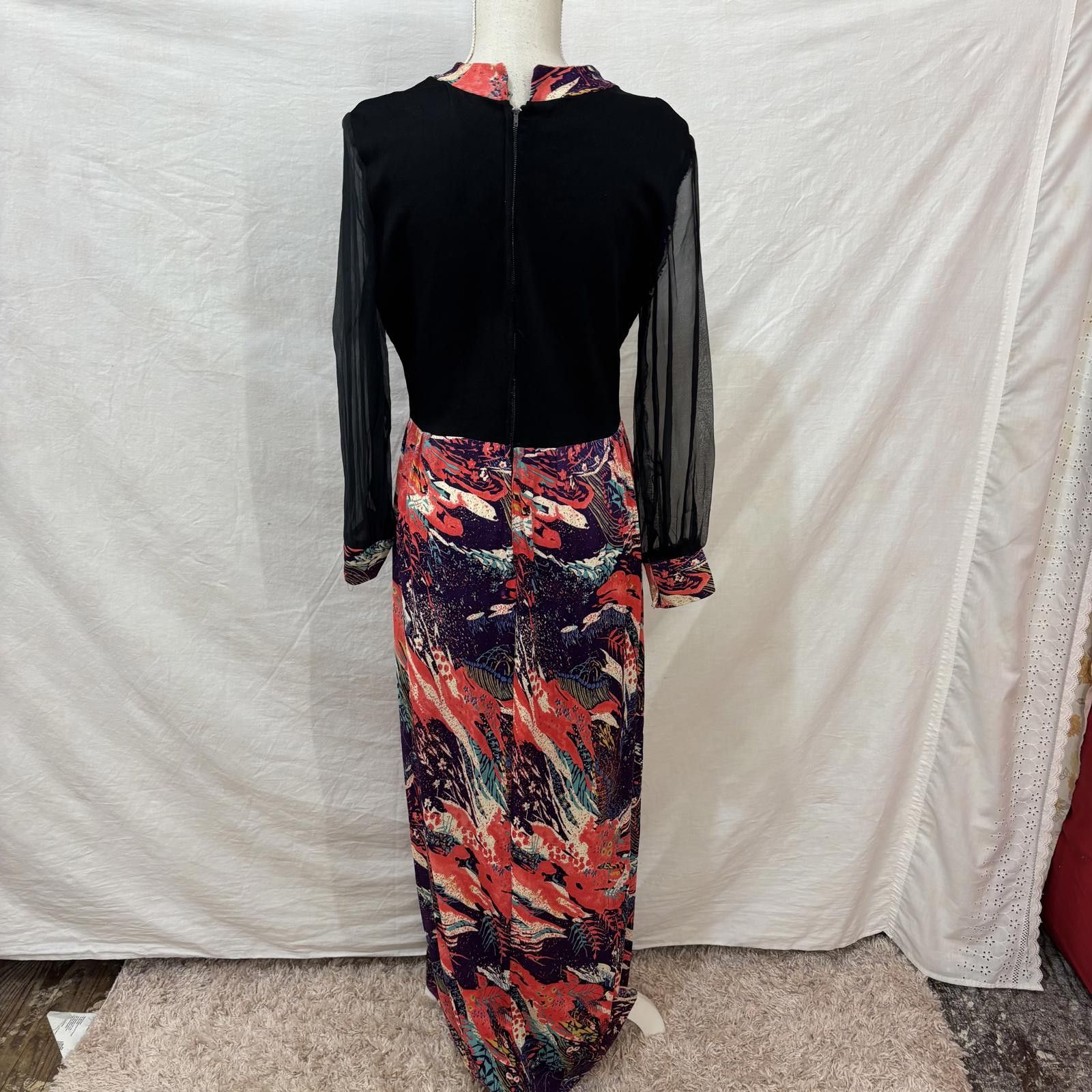 Other Vtg 70s psychedelic abstract dress Size M / US 6-8 / IT 42-44 - 5 Thumbnail