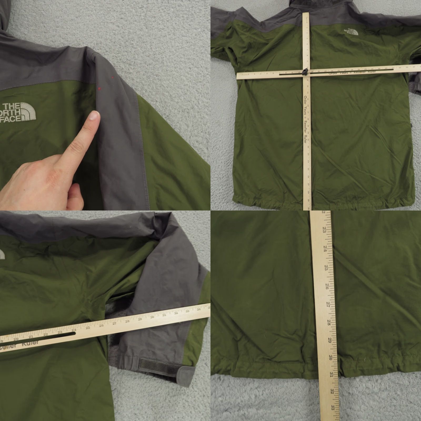 The North Face The North Face Jacket Mens XL Olive Green Hyvent Shell Vented Lightweight Taped FLAW Size US XL / EU 56 / 4 - 11 Thumbnail