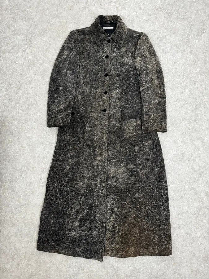 Emporio Armani 1990s Emporio Armani Grey Premium Long Wool Coat Size US S / EU 44-46 / 1 - 1 Thumbnail