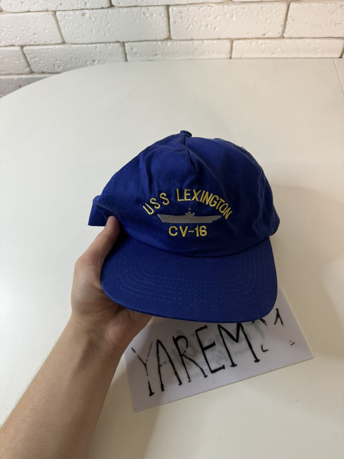 Vintage USS Lexington CV-16 vintage cap hat Size ONE SIZE - 2 Thumbnail