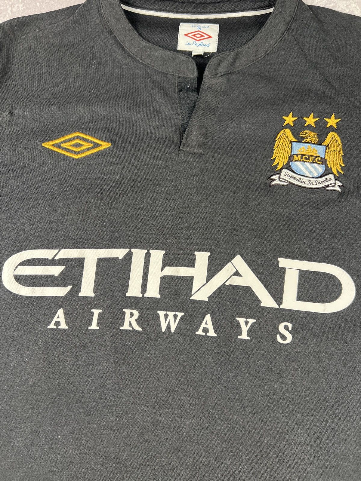 Umbro 2009/2010 Umbro Manchester City Home #32 Tevez Soccer Jersey Size US S / EU 44-46 / 1 - 11 Thumbnail
