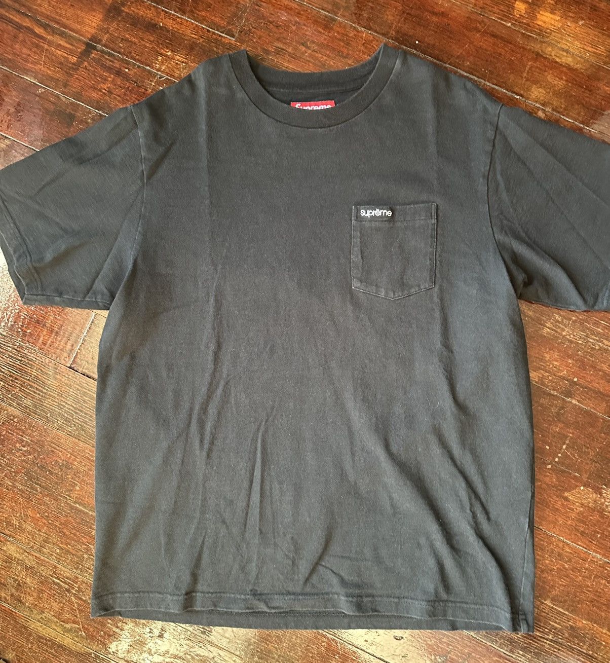 Supreme SUPREME S/S POCKET TEE FW24 BLACK LARGE Size US L / EU 52-54 / 3 - 2 Thumbnail
