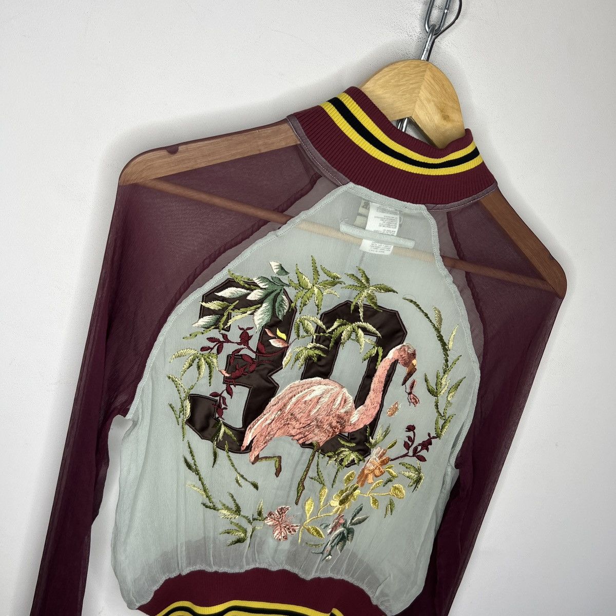 Jean Paul Gaultier Jean Paul Gaultier Vintage Silk Zip Flamingo Jacket Archival Size S / US 4 / IT 40 - 11 Thumbnail