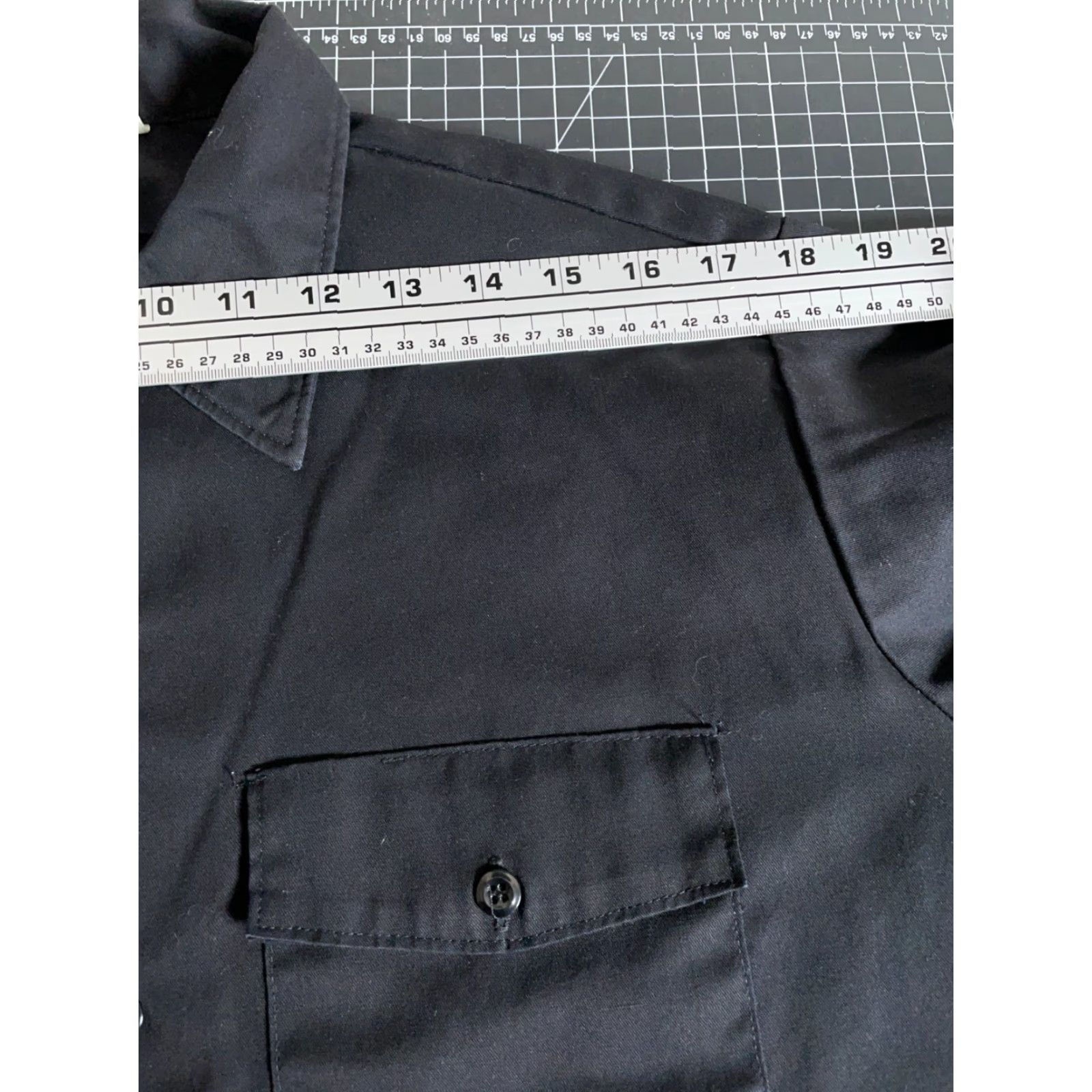 Dickies VTG Dickies Work Shirt Adult 16 - 16.5 / 32 / Large Black Lightweight USA Made Size US L / EU 52-54 / 3 - 7 Thumbnail