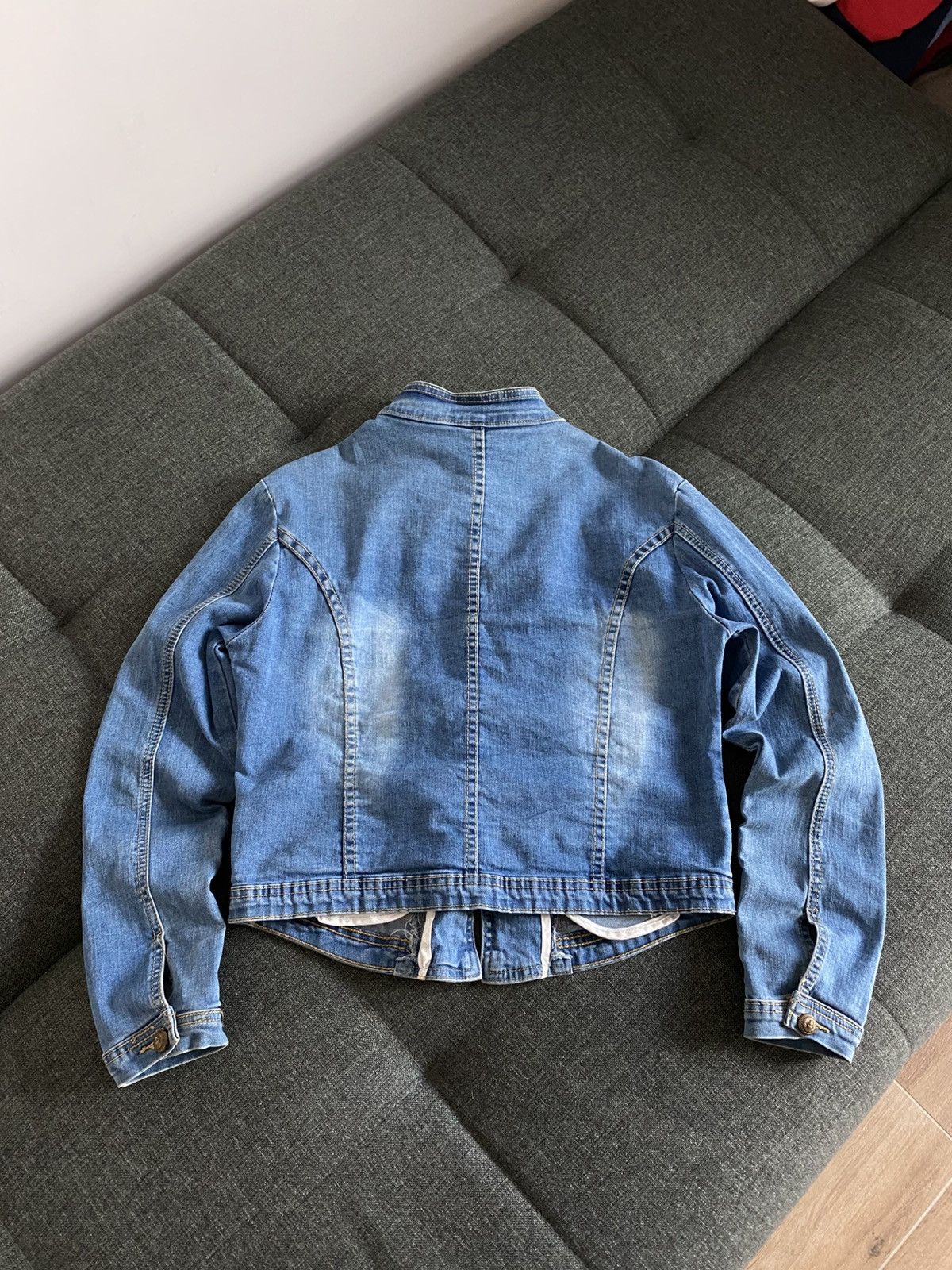 Hysteric Glamour Vintage Denim Avant Garde Jacket Y2K Faded Washed Y2K Hype Size M / US 6-8 / IT 42-44 - 10 Thumbnail