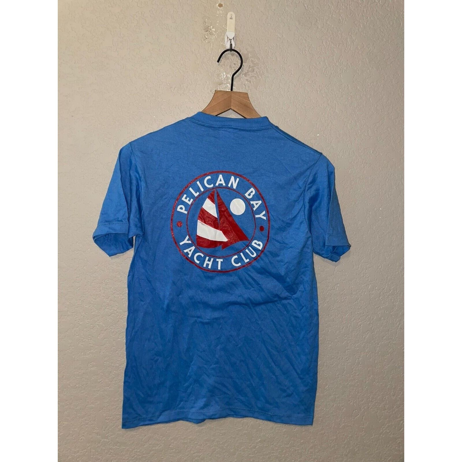 Jerzees Vintage Yacht Shirt Pelican Bay Yachting Club Boat Tee 80s S Size US S / EU 44-46 / 1 - 1 Thumbnail