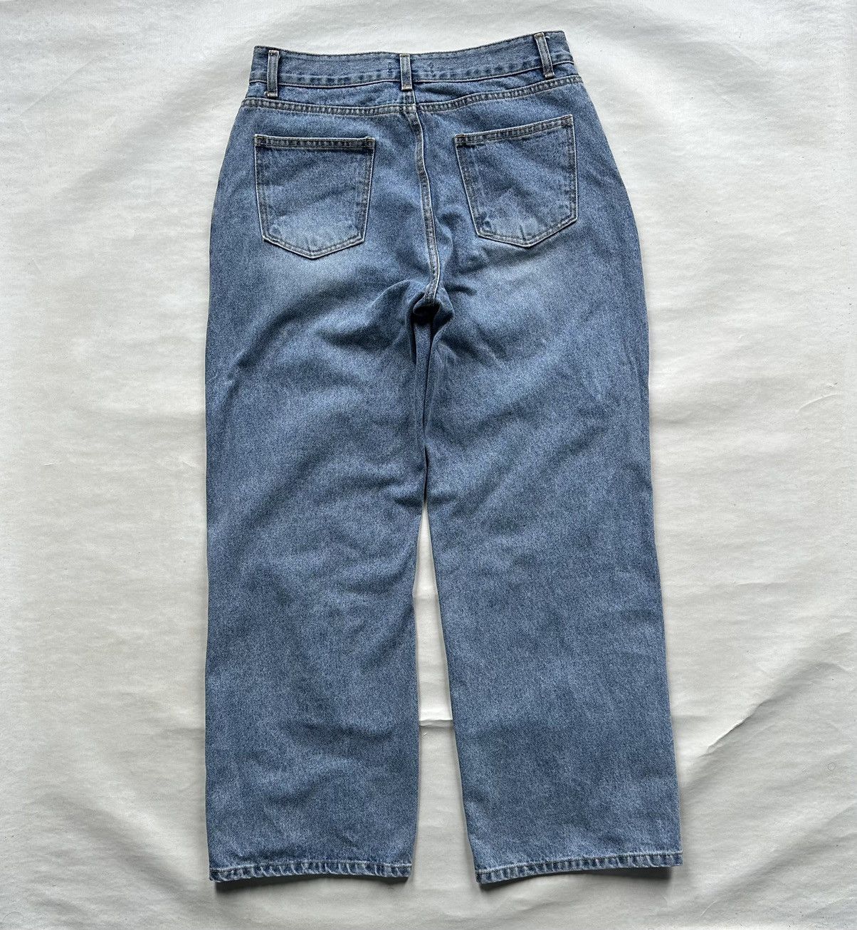 Designer × If Six Was Nine MUSE Ripped Washed Wide Denim Pants Size US 32 / EU 48 - 2 Thumbnail