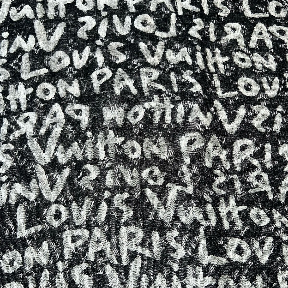 Louis Vuitton × Stephen Sprouse LOUIS VUITTON 01SS Stephen Sprouse Graffiti Reversible Scarf Size ONE SIZE - 6 Thumbnail