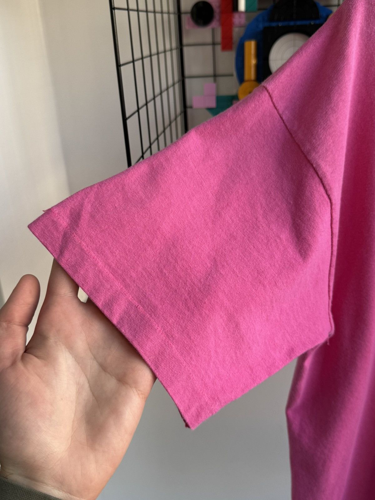 Fruit Of The Loom Vintage Fruit Of The Loom Pink T-shirt Size US L / EU 52-54 / 3 - 3 Thumbnail