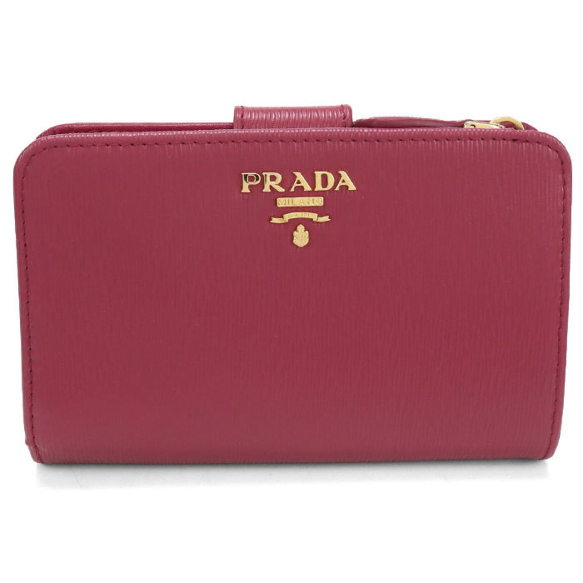 Prada PRADA Vitello Move Bi-fold Wallet for Women, Pink Size ONE SIZE - 1 Thumbnail