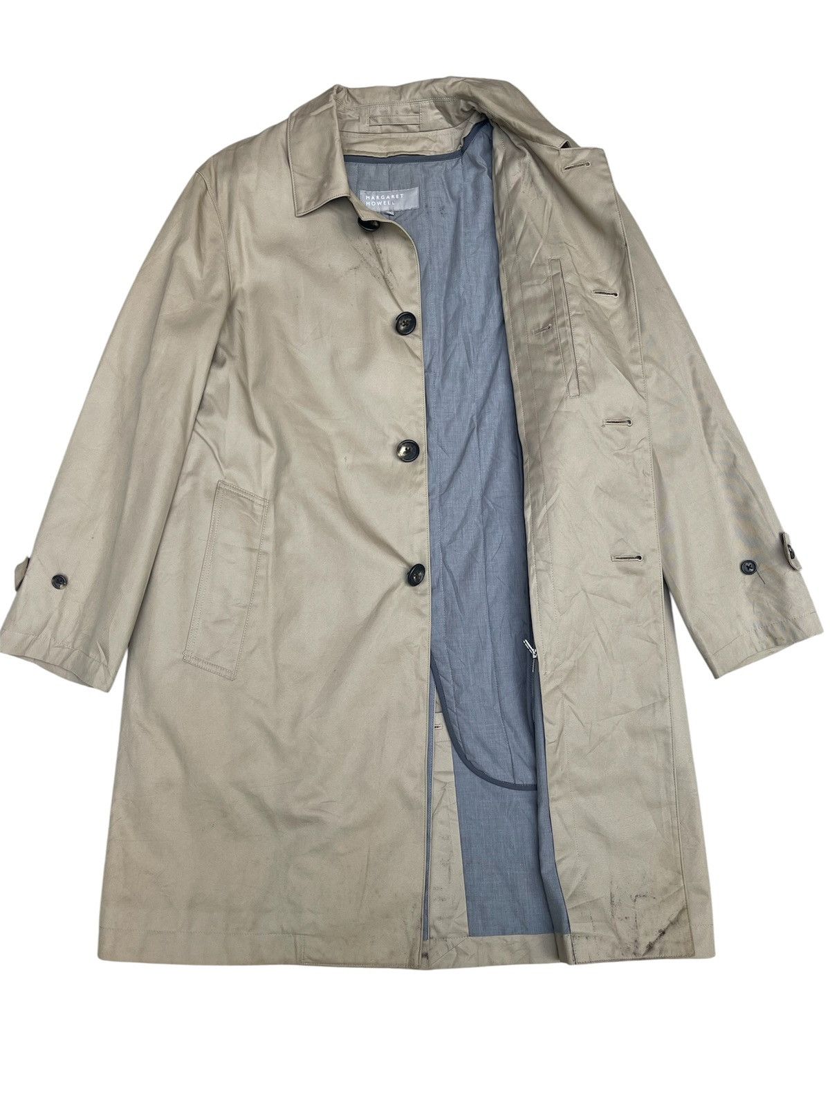 Margaret Howell Margaret Howell Classic Beige Trench Coat - Size M Size US M / EU 48-50 / 2 - 2 Thumbnail