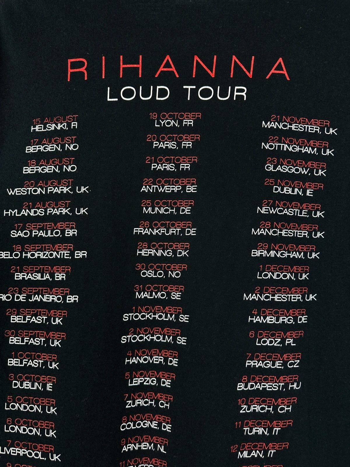 Rihanna Vintage 2011 Rihanna Loud Tour T-Shirt Women’s Size S Size S / US 4 / IT 40 - 15 Thumbnail