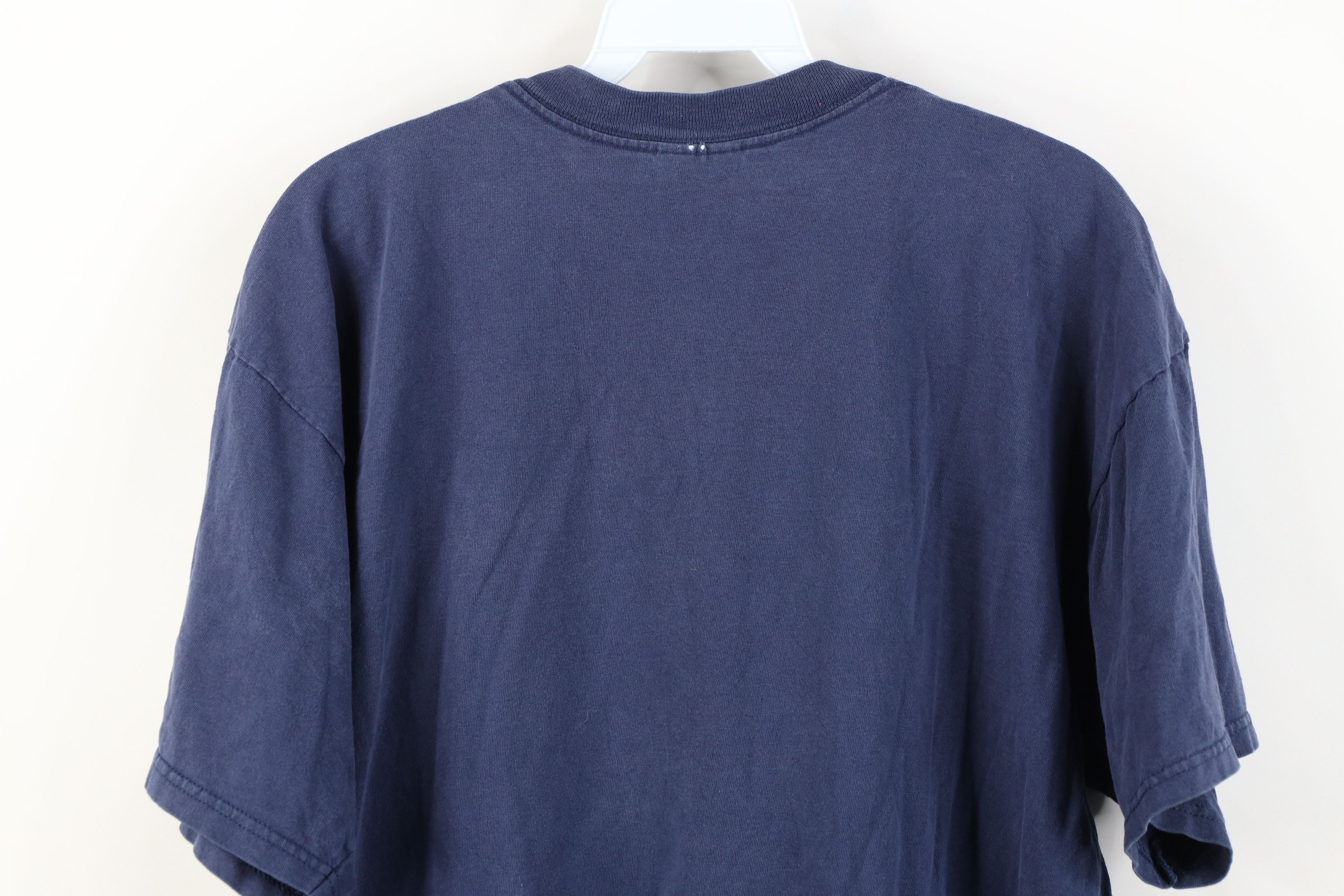 Nike Vintage 90s Nike Travis Scott Big Swoosh T-Shirt Blue USA Size US L / EU 52-54 / 3 - 15 Thumbnail