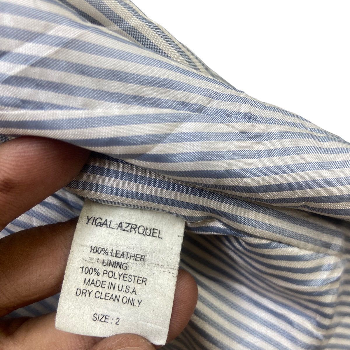 Designer × Yigal Azrouel Yigal Azrouel Leather Jacket Size XS / US 0-2 / IT 36-38 - 25 Thumbnail