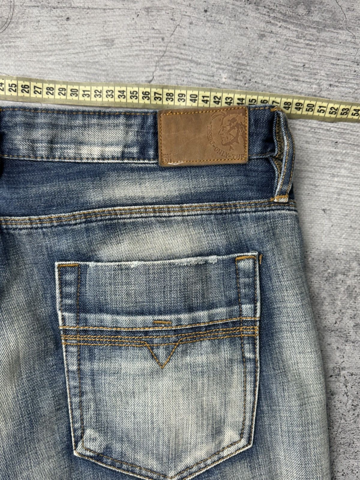 Japanese Brand Vintage Diesel Jeans Washed Wide Japanese Y2K Avant Garde Size US 38 / EU 54 - 4 Thumbnail