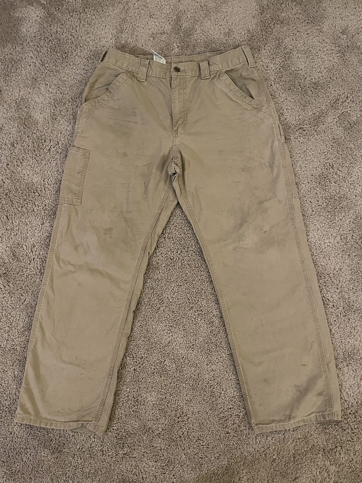 Carhartt Carhartt Tan Work Pants 34x32 Size US 34 / EU 50 - 3 Thumbnail