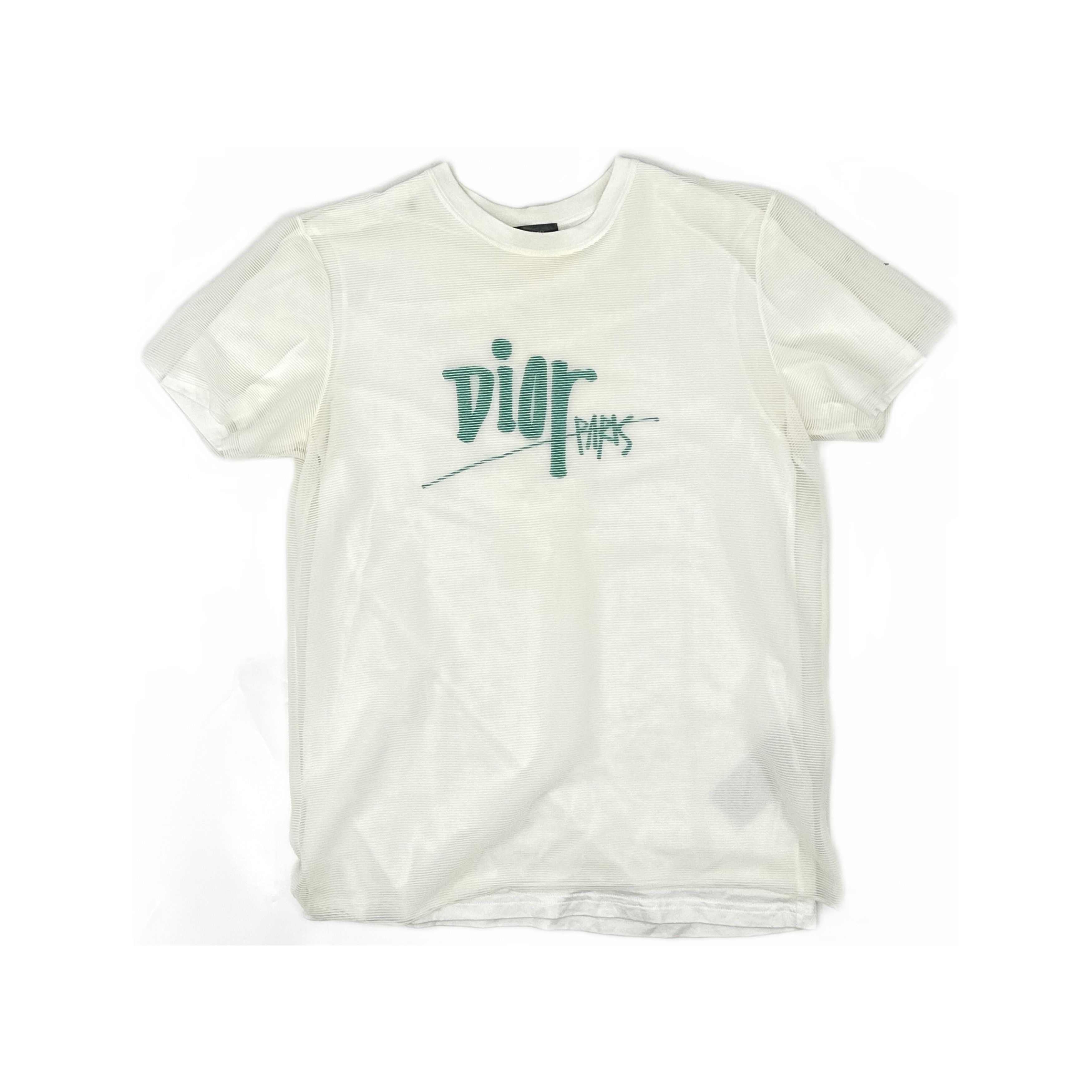 Dior × Hedi Slimane Original Dior Homme AW04 e white t-shirt size