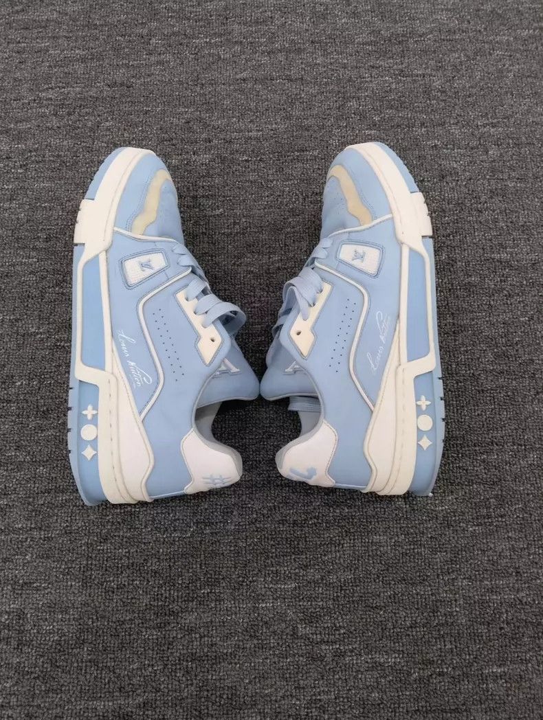 Louis Vuitton Louis Vuitton Louis Vuitton Blue Trainer Shoes for Sale-25 Size US 7.5 / EU 40-41 - 8 Thumbnail