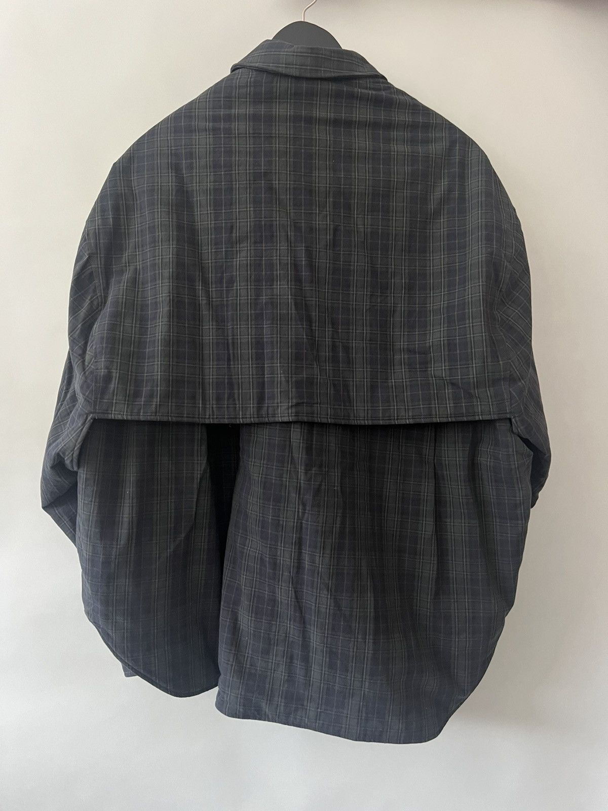 Balenciaga Balenciaga Check Oversized Padded Flannel Shirt Size US XL / EU 56 / 4 - 10 Thumbnail