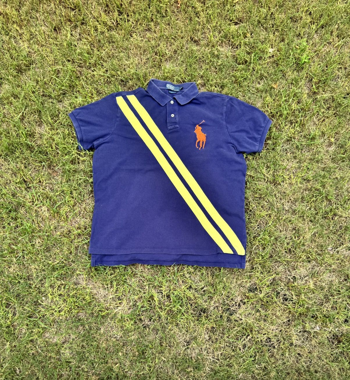 Polo Ralph Lauren Vintage Ralph Lauren Polo Shirt Mens Blue Green Rugby Size US XL / EU 56 / 4 - 1 Thumbnail