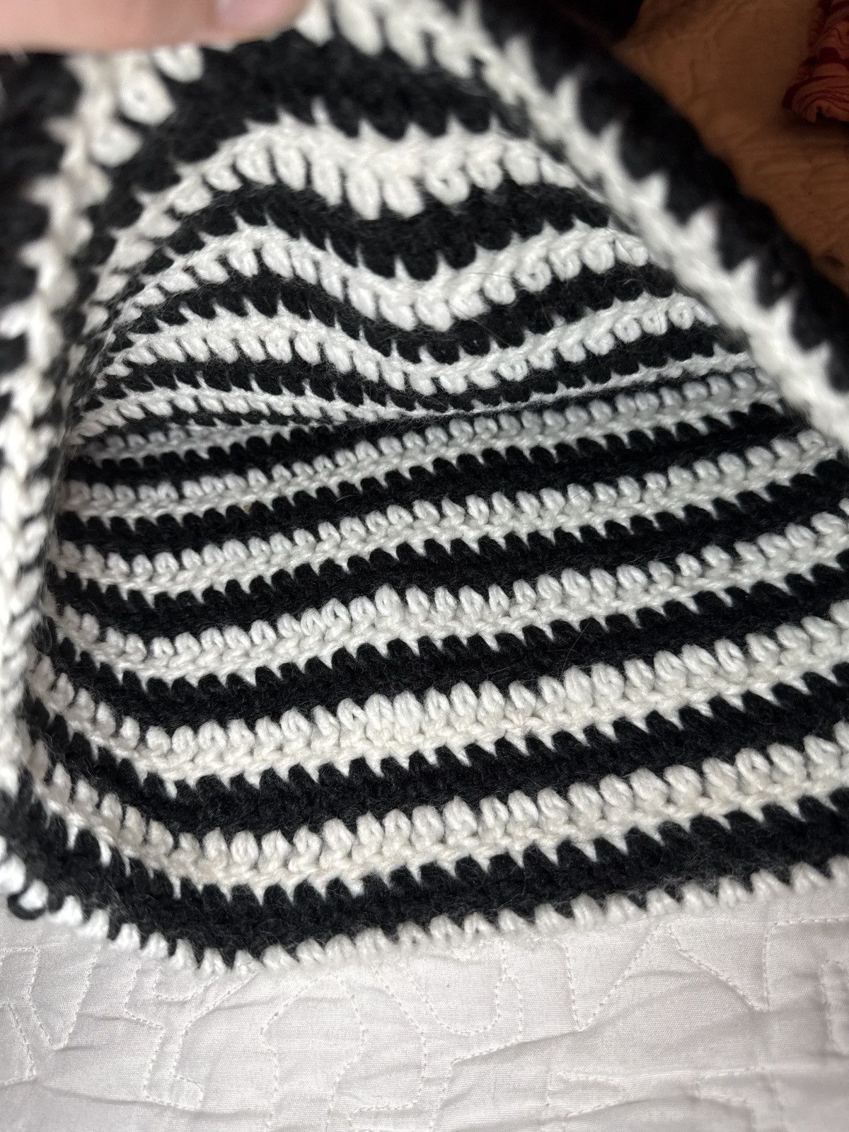 Japanese Brand Crochet square hat Size ONE SIZE - 2 Thumbnail