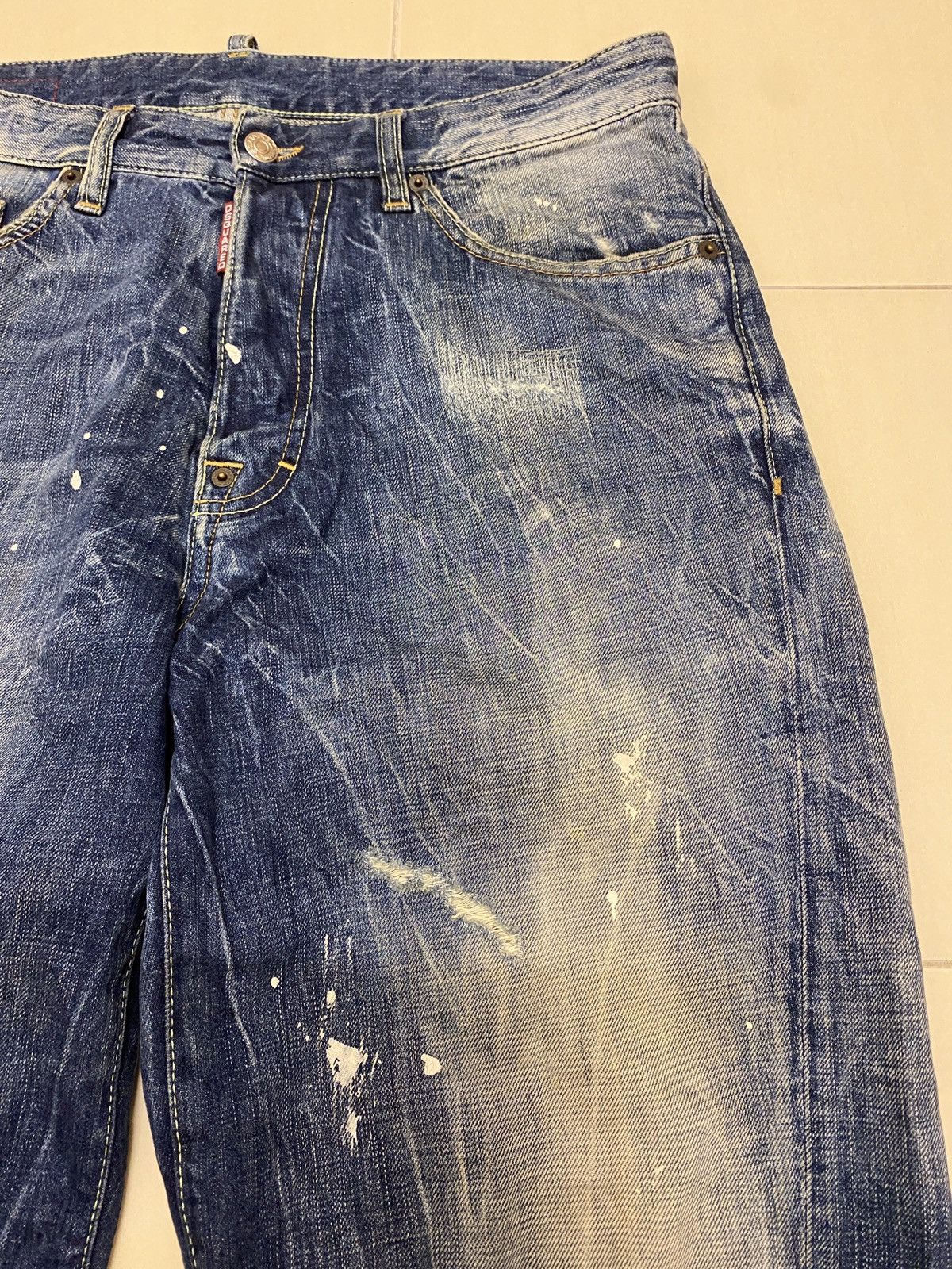 Dsquared2 Dsquared2 SS2010 Distressed Paint Splatter Jeans Size US 34 / EU 50 - 4 Thumbnail