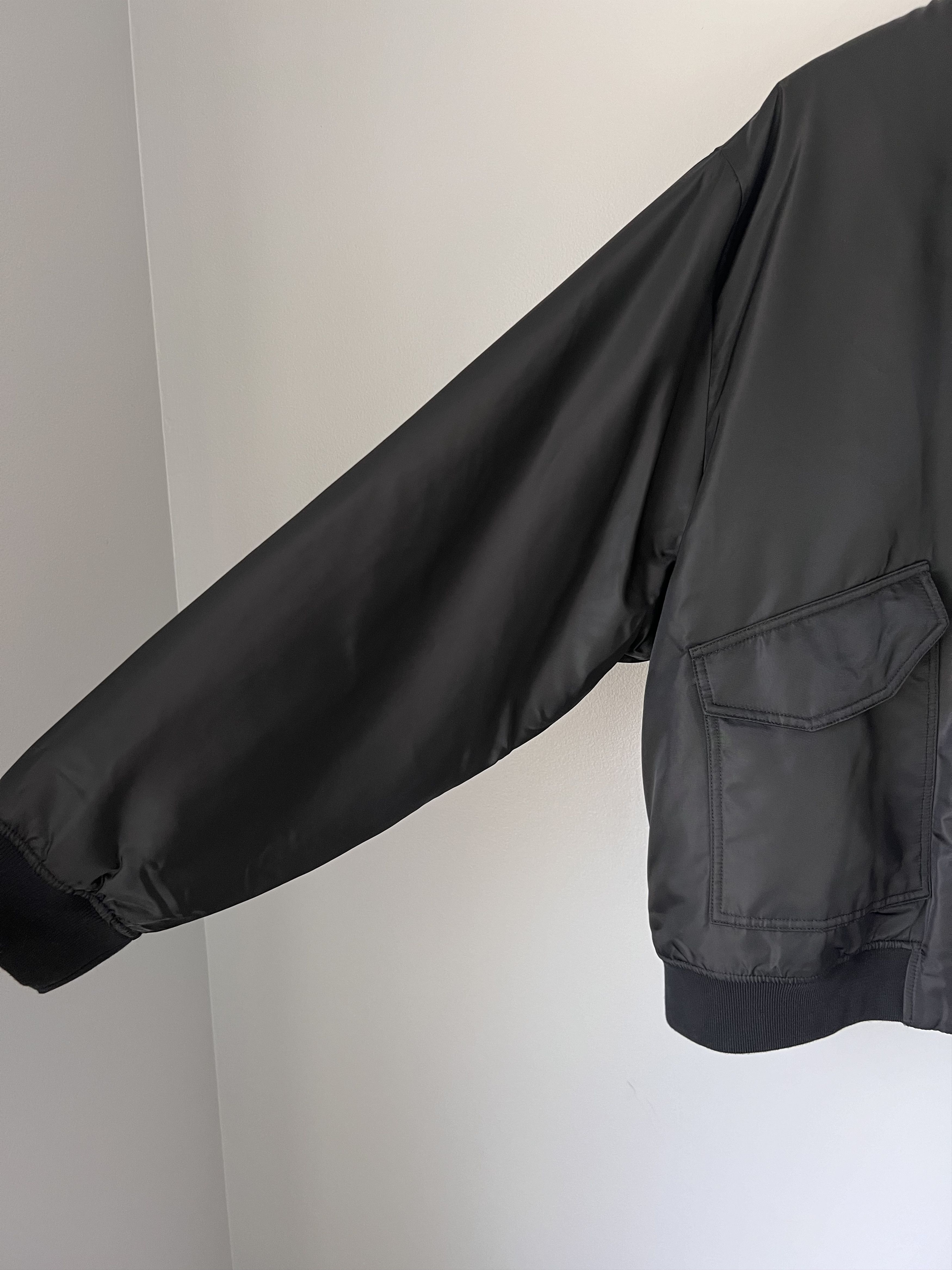 Fred Perry × Raf Simons Raf Simons Fred Perry Printed Flight Jacket in Black Size US L / EU 52-54 / 3 - 4 Thumbnail
