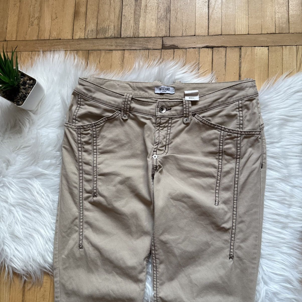 Moschino 📌 Crazy Moschino Vintage Jeans Donna Y2K Size 29" - 8 Thumbnail