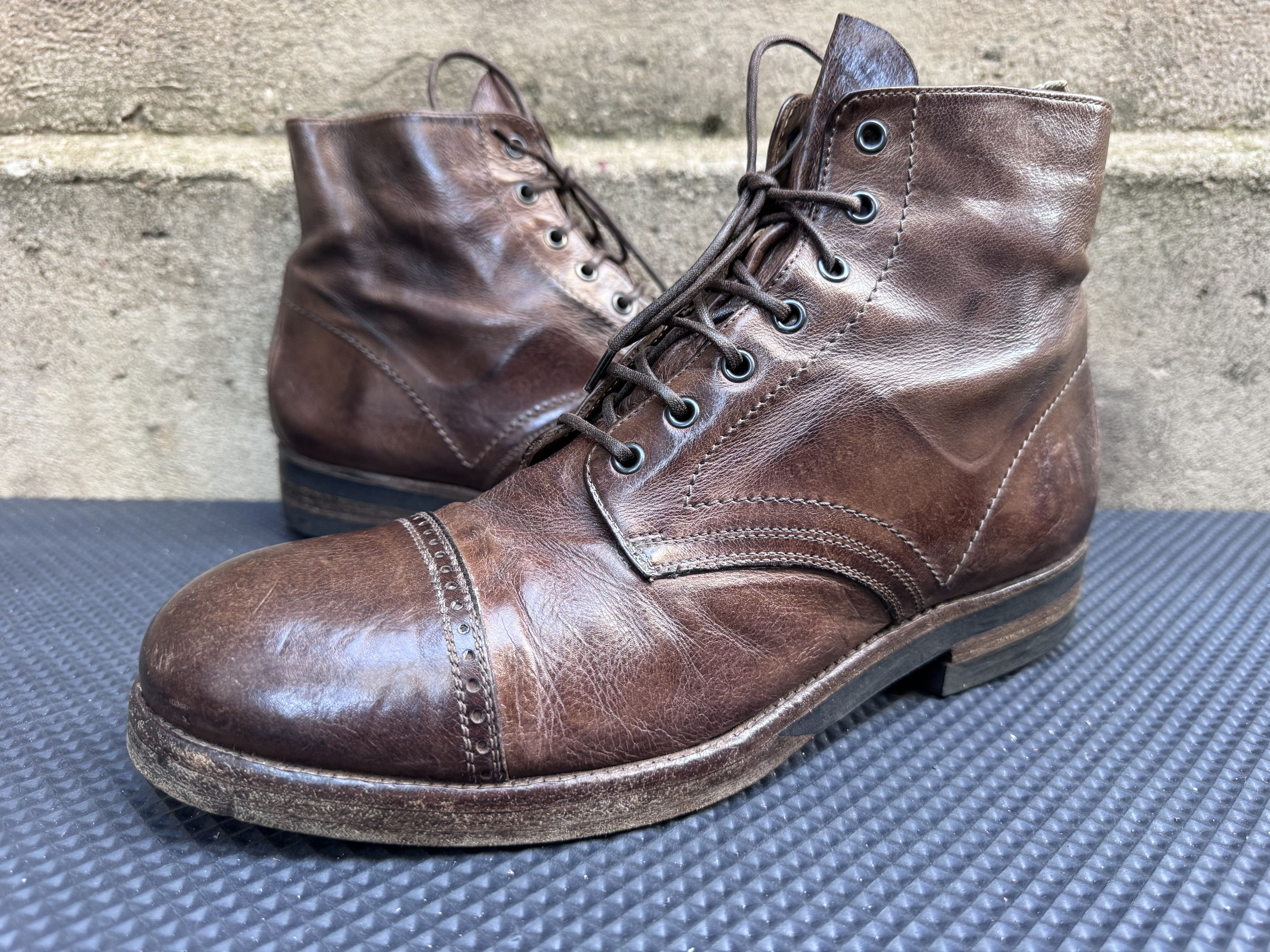 Officine Creative Officine Creative Brown Leather Lace Up Boots Size US 9 / EU 42 - 1 Thumbnail