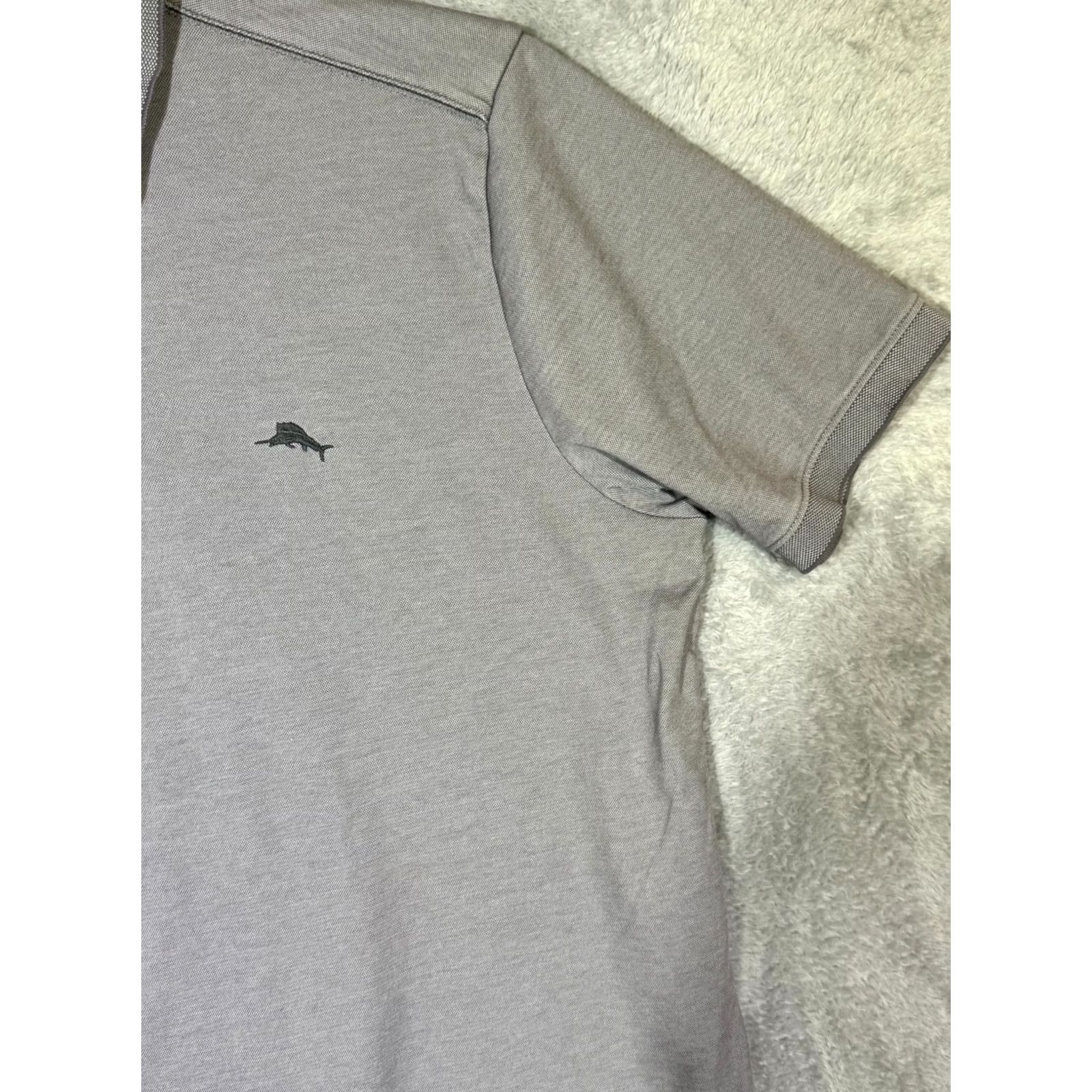 Tommy Bahama Tommy Bahama Polo Shirt Large Gray Short Sleeve Cotton Logo Excellent Men’s Size US L / EU 52-54 / 3 - 5 Thumbnail