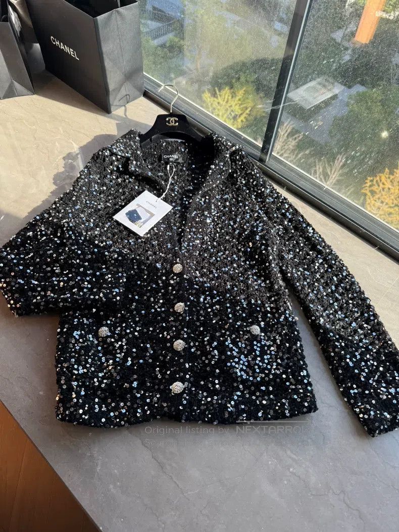 Chanel Chanel 23c sequin cardigan coat Size XS / US 0-2 / IT 36-38 - 1 Thumbnail